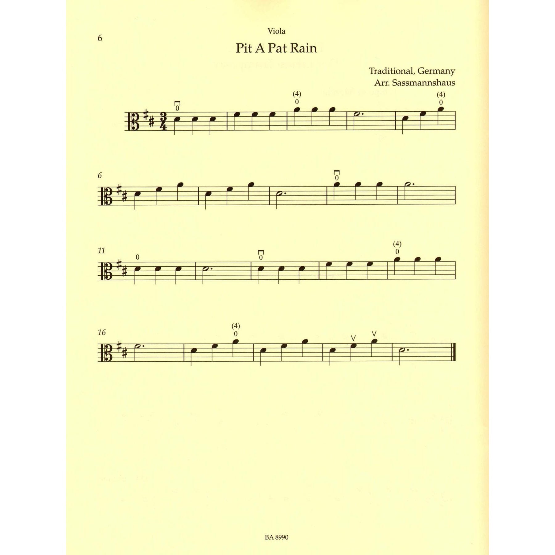 Sassmannshaus Viola Recital Album Volume 1