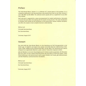 Sassmannshaus Viola Recital Album Volume 4