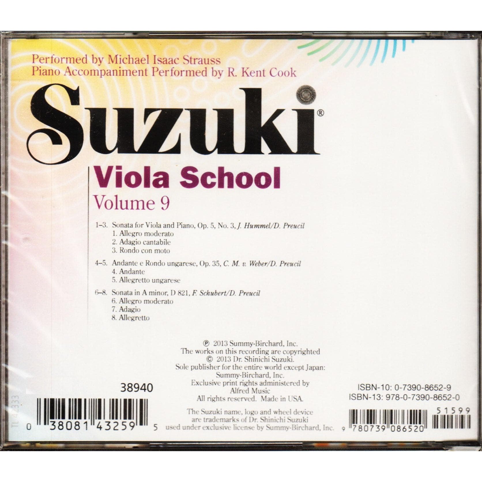 Suzuki Viola School CD, Volume 9, Performed by Strauss
