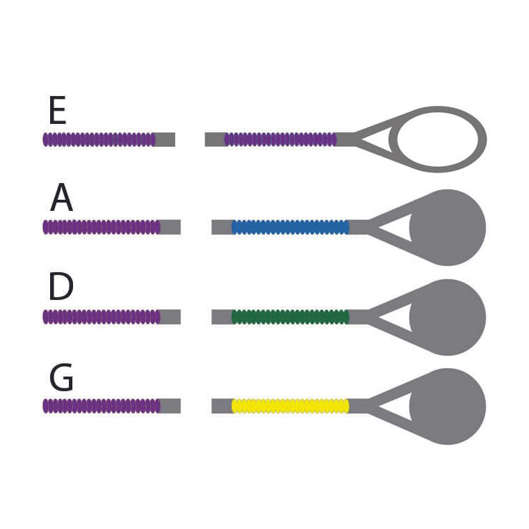 Thomastik-Infeld Dominant Violin String Set - Aluminum-Wound E - 4/4 Size - Medium Gauge - Loop End