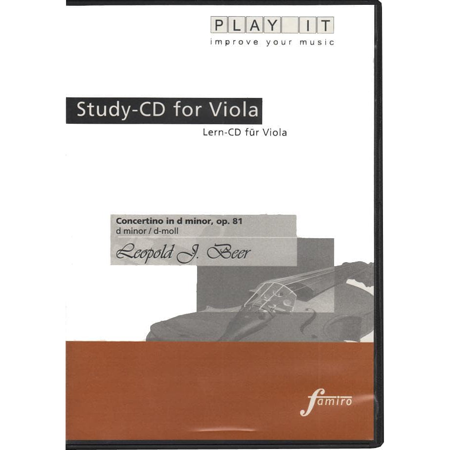 Beer, Leopold - Study CD for Viola: Concertino in D Minor, Op 81 - Play-Along CD - Edition Peters