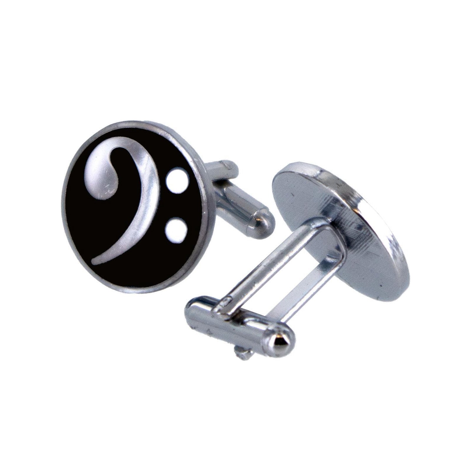 Musician's Cuff Links - Bass Clef