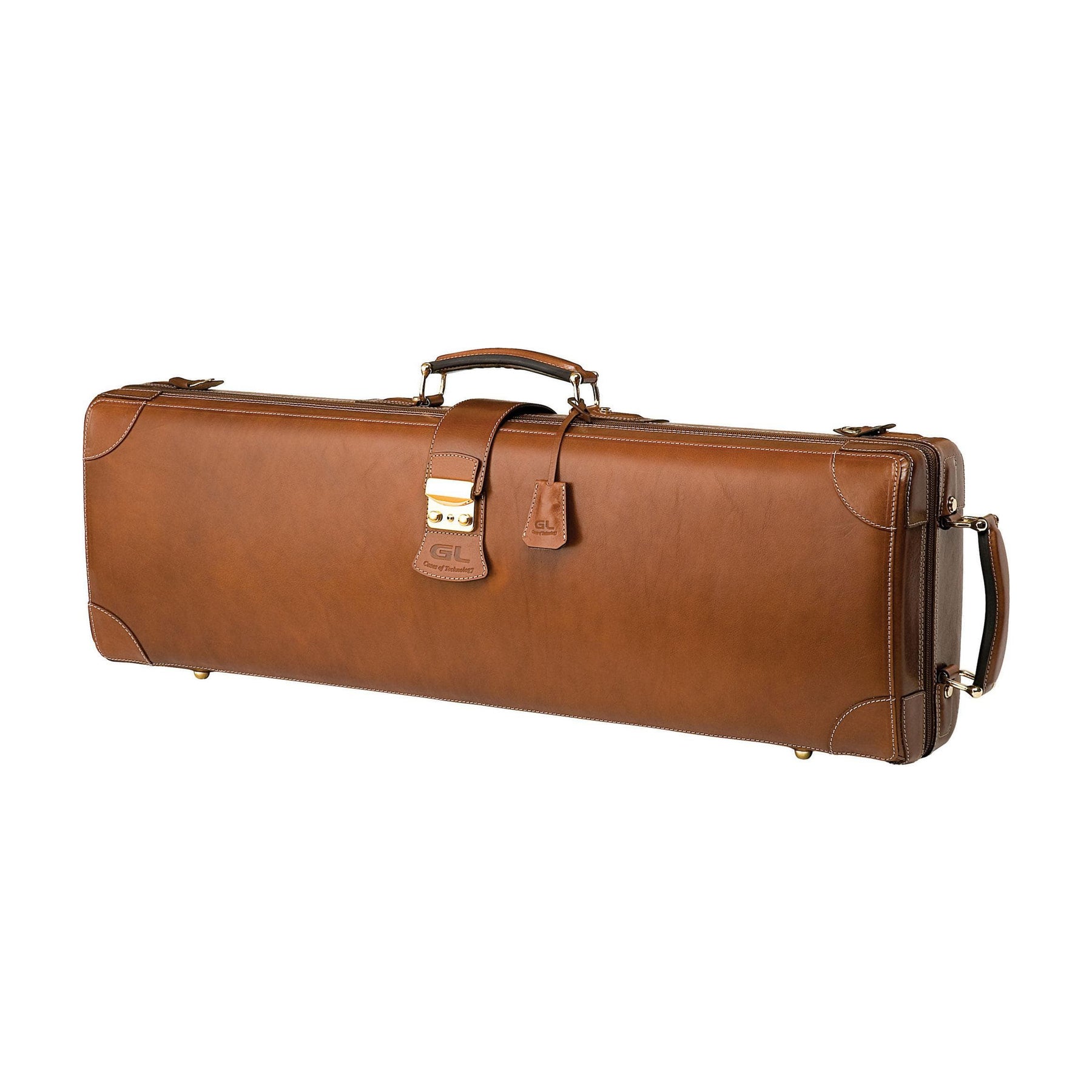 GL Quarter Circle Violin Case Brown Leather