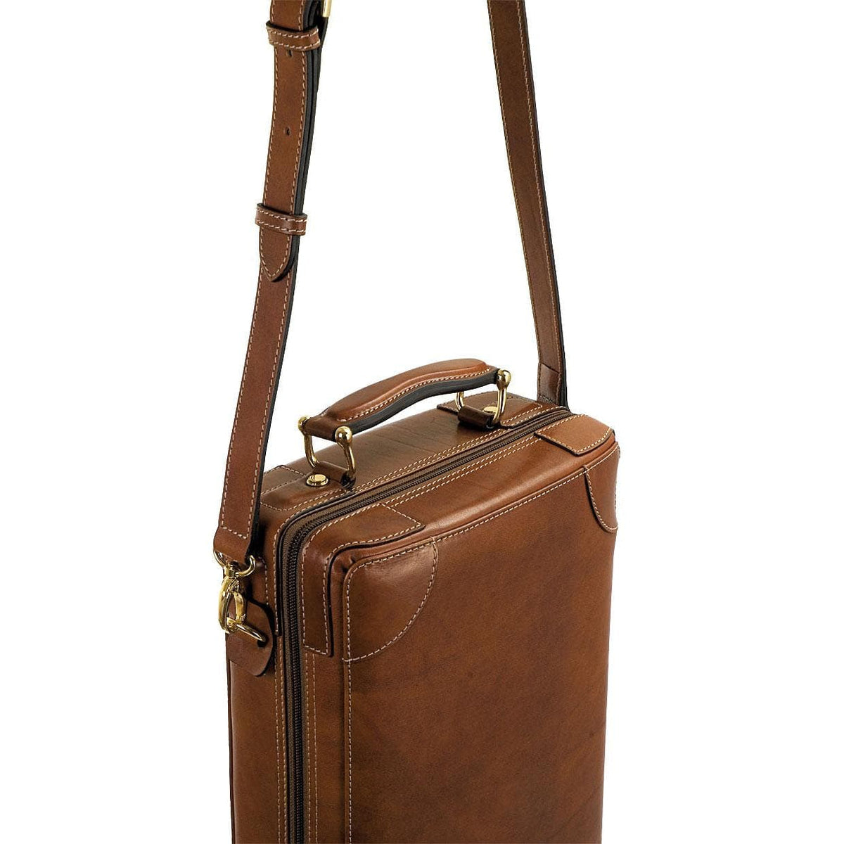 GL Quarter Circle Violin Case Brown Leather