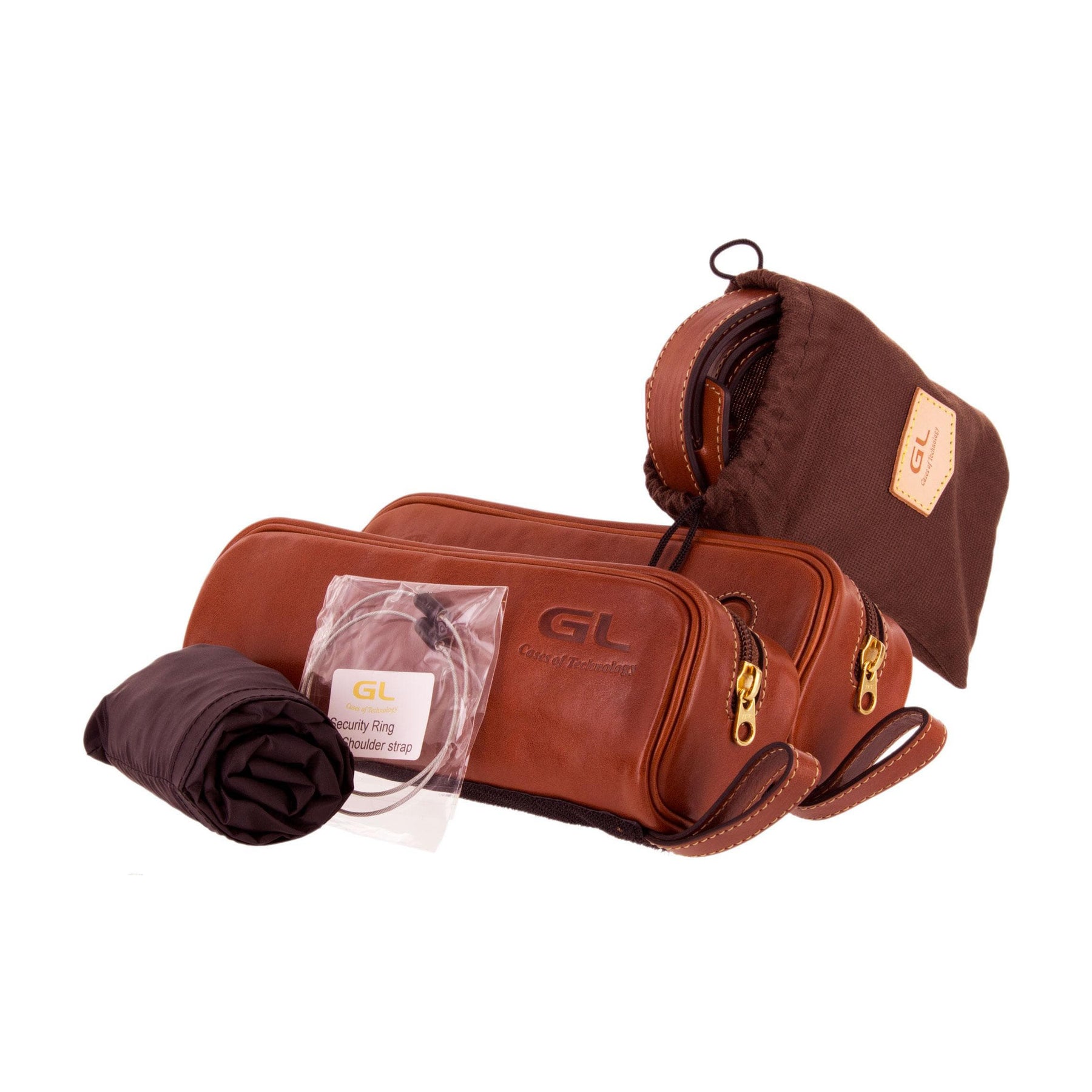 GL Quarter Circle Viola Case Brown Leather