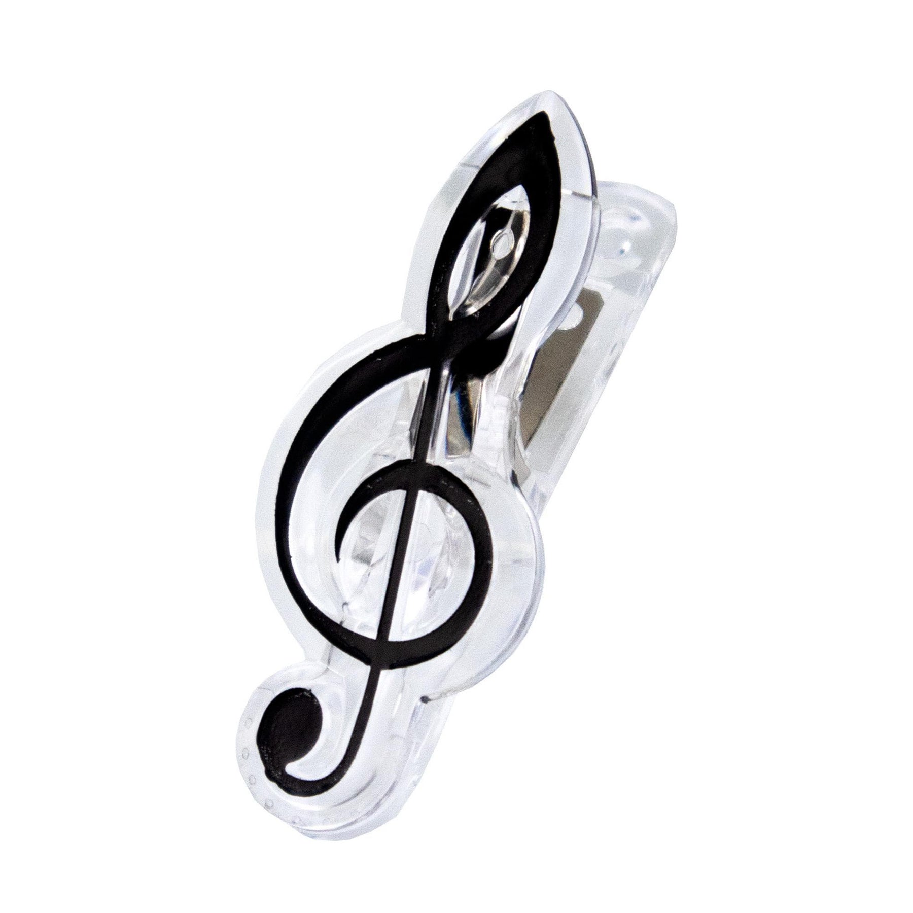 Treble Clef Music Clip - Black