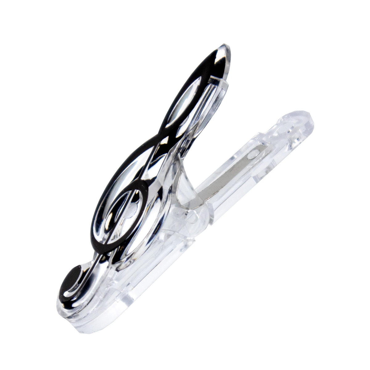 Treble Clef Music Clip - Black
