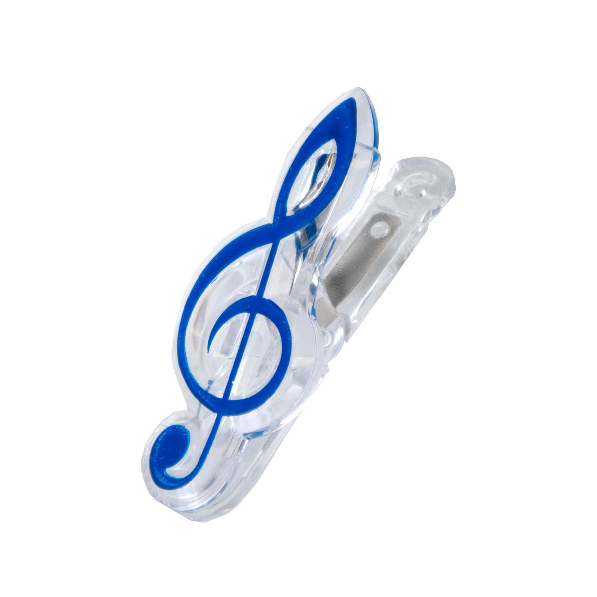 Treble Clef Music Clip - Blue