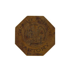 French Rosin in Octagonal Wood Case marked Sartory