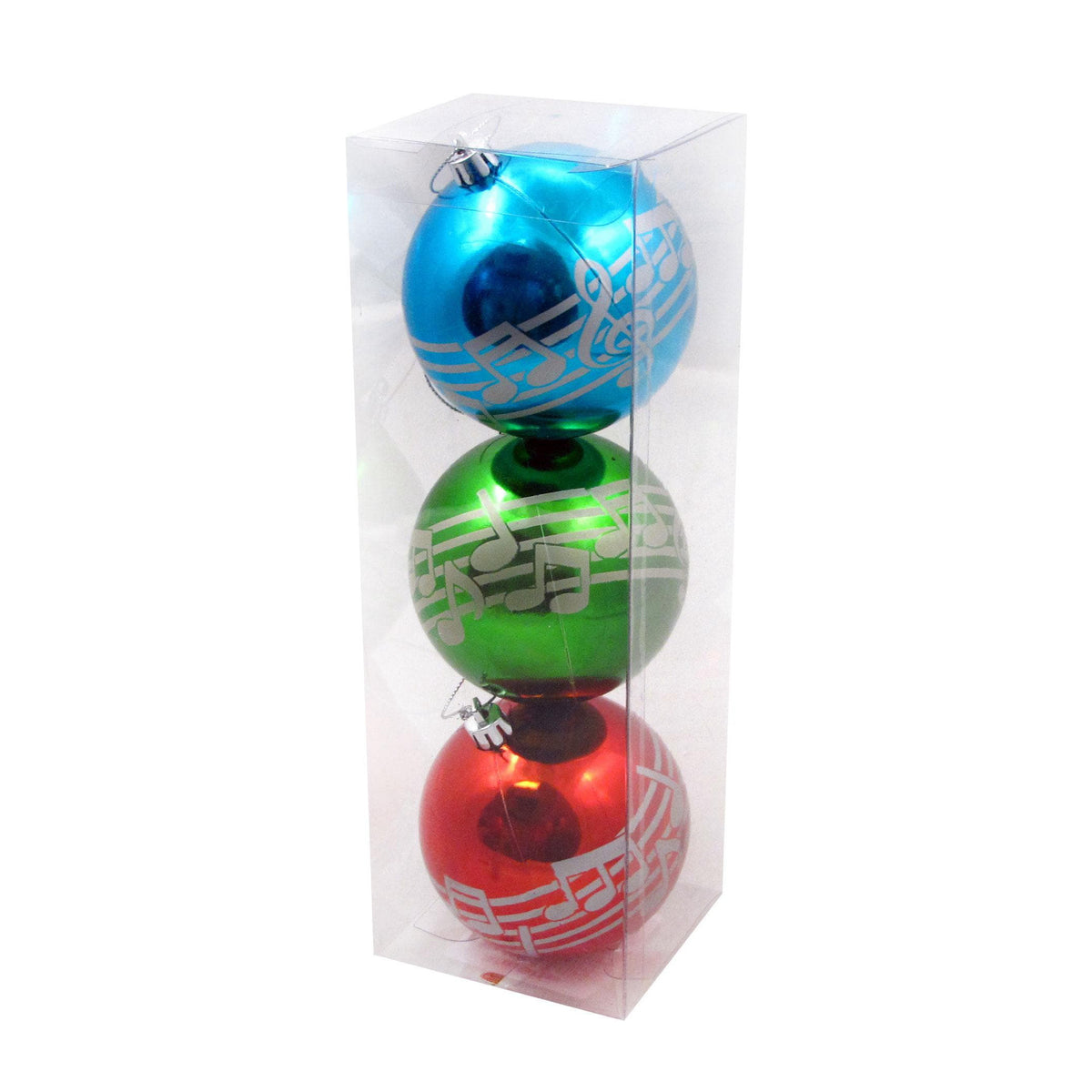Music Note Ornaments - 3 Pack of Christmas Tree Bulbs