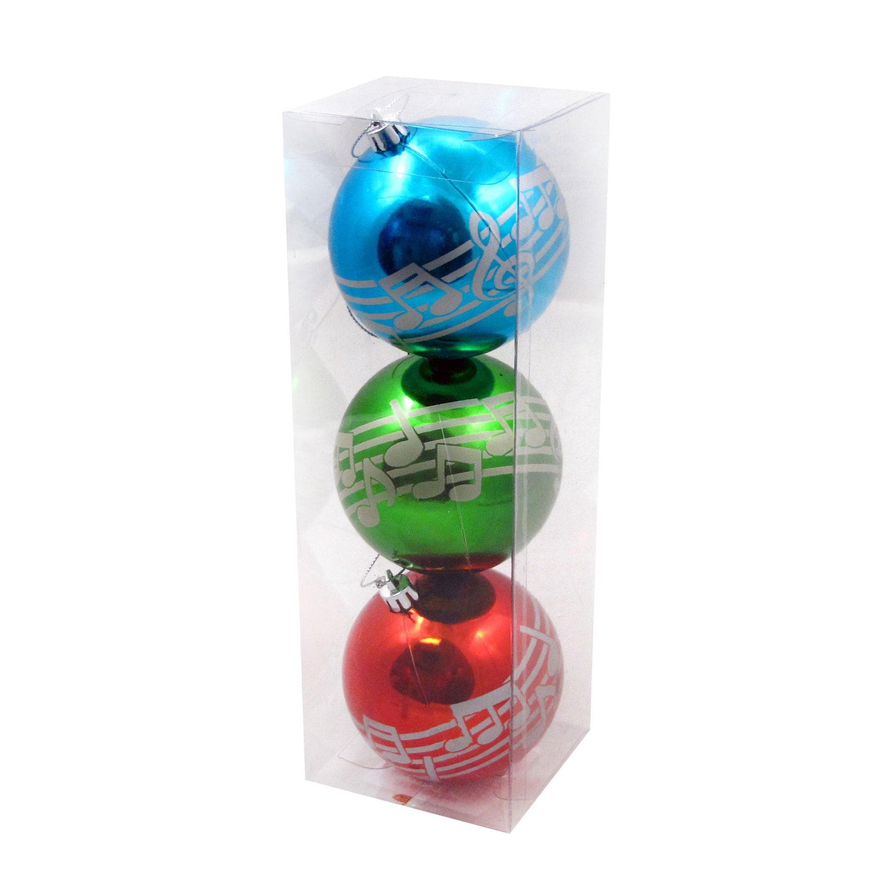 Music Note Ornaments - 3 Pack of Christmas Tree Bulbs