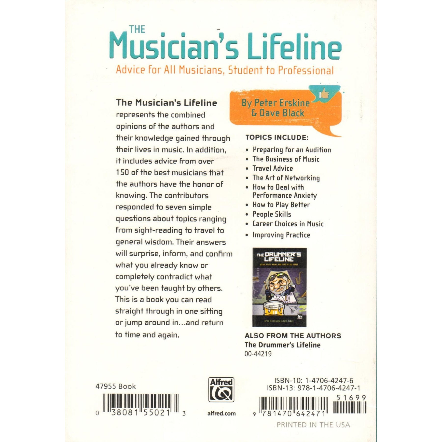 The Musician's Lifeline by Peter Erskine & Dave Black