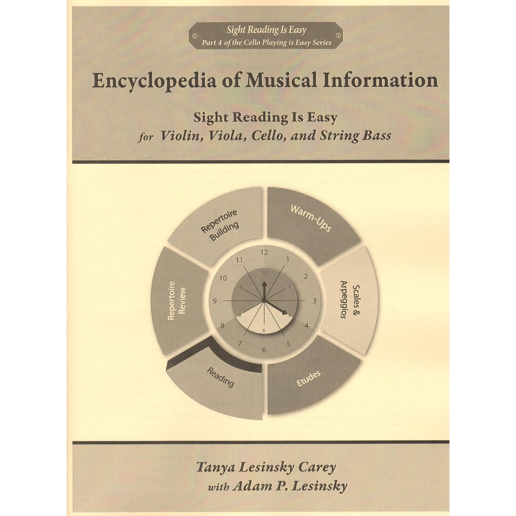 Sight Reading is Easy - for Cello - by Tanya Lesinsky Carey and Adam P. Lesinsky