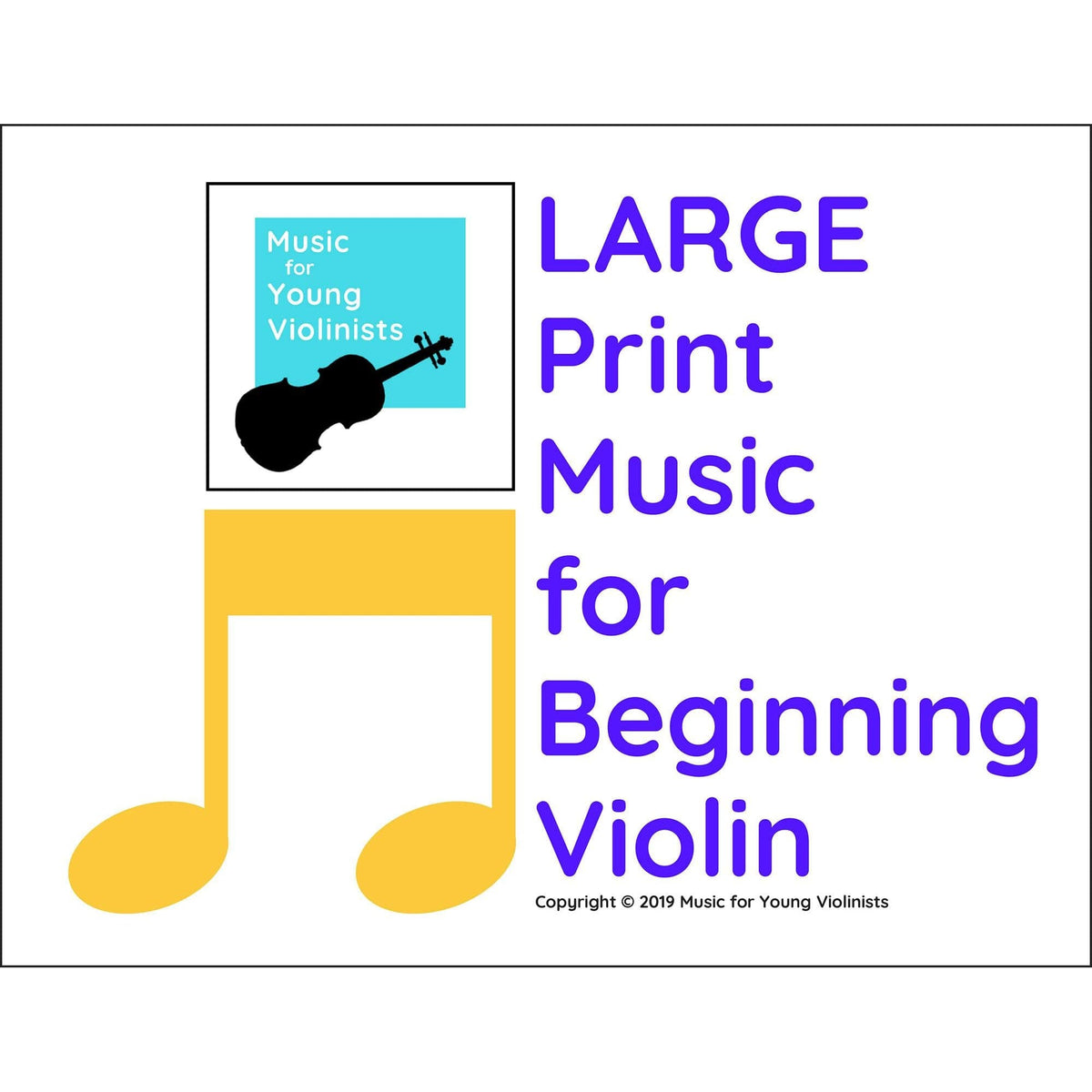 Figi, Heather - Music for Young Violinists, Large Print - Solos for Beginning Violin - Digital Download