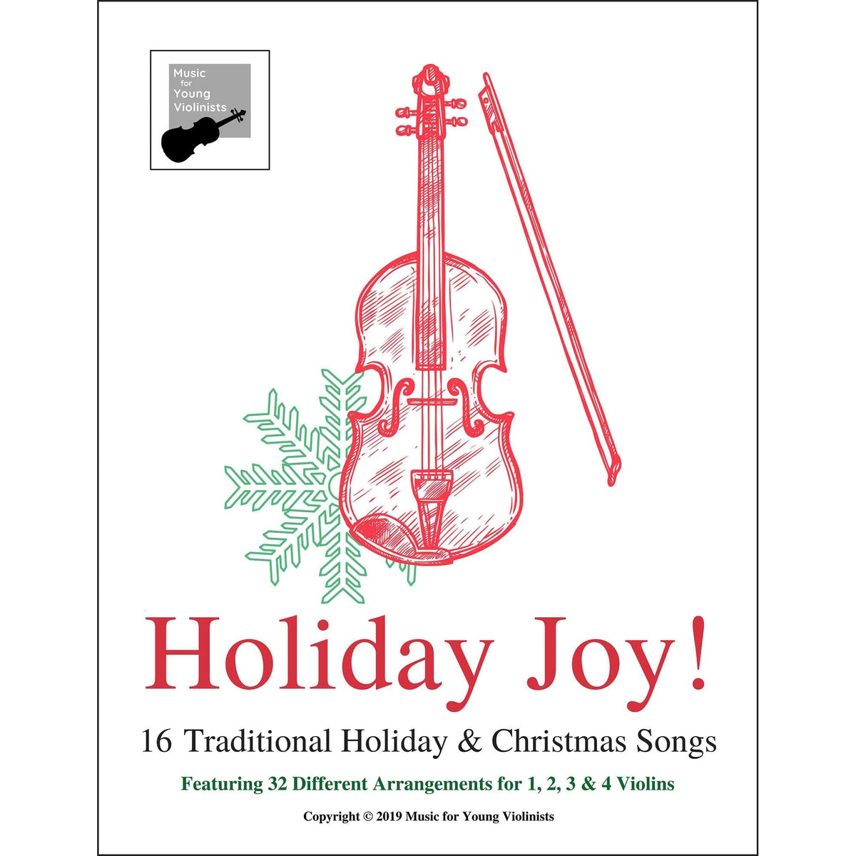 Figi, Heather - Holiday Joy! - Holiday songs for 1-4 Violins  - Digital Download