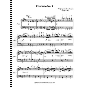 Mozart, WA - Violin Concerto No 4 in D Major, K 218 - PIANO ACCOMPANIMENT ONLY - arranged by Carol Leybourn - Frustrated Accompanist Edition