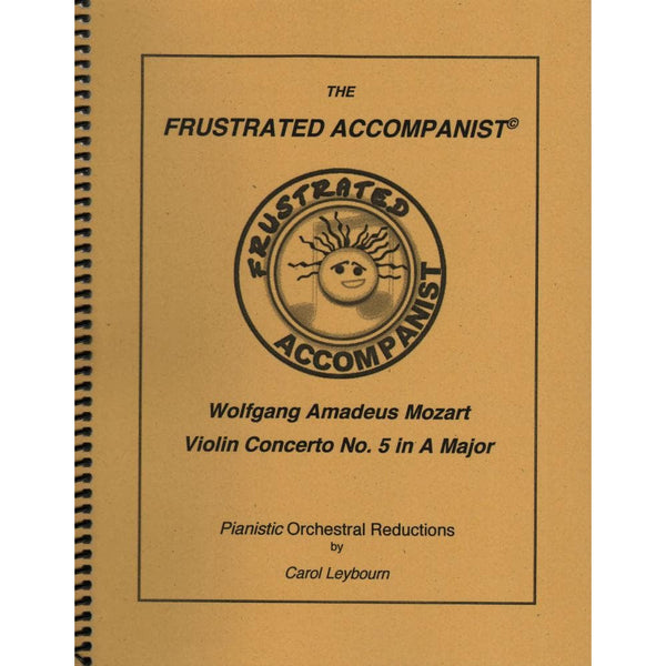 Mozart, WA - Violin Concerto No 5 in A Major, K 219 - PIANO ACCOMPANIM