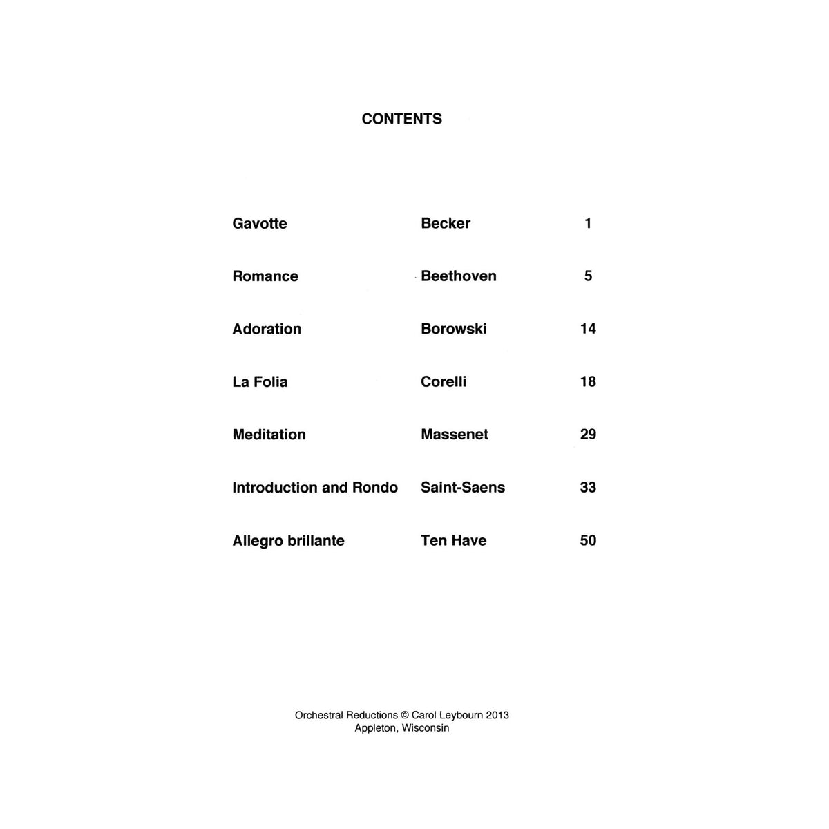 Favorite Violin Solos - PIANO ACCOMPANIMENT ONLY - arranged by Carol Leybourn - Frustrated Accompanist Edition