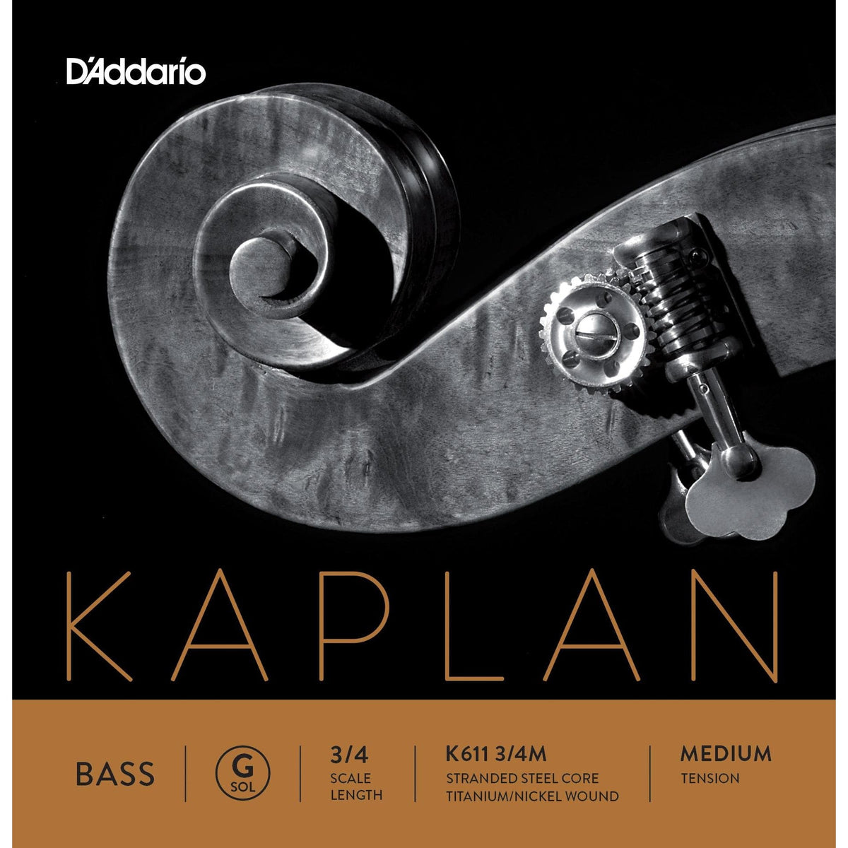 Kaplan Bass G String - Medium Gauge - 3/4 size