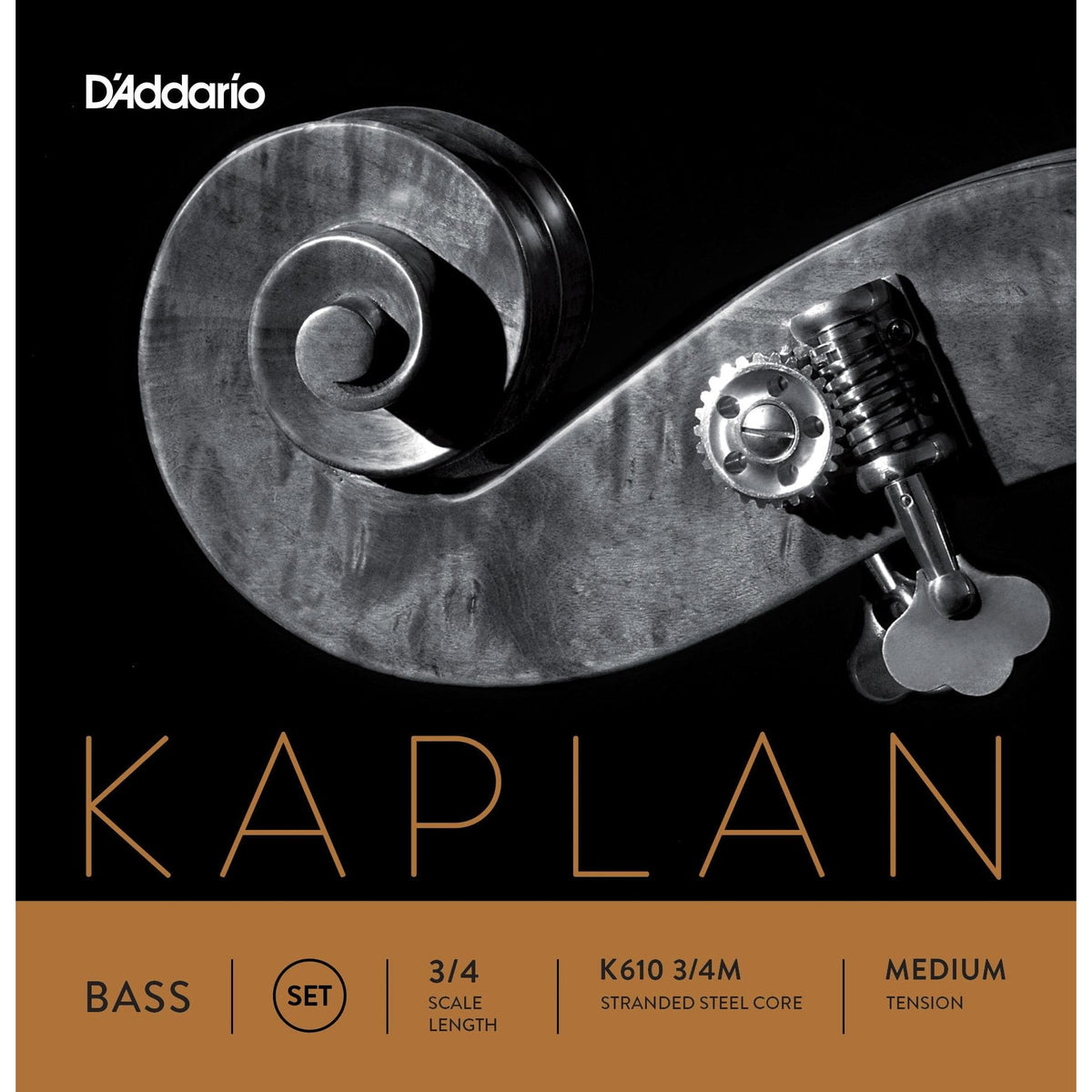 Kaplan Bass String Set Medium Gauge 3/4 Size