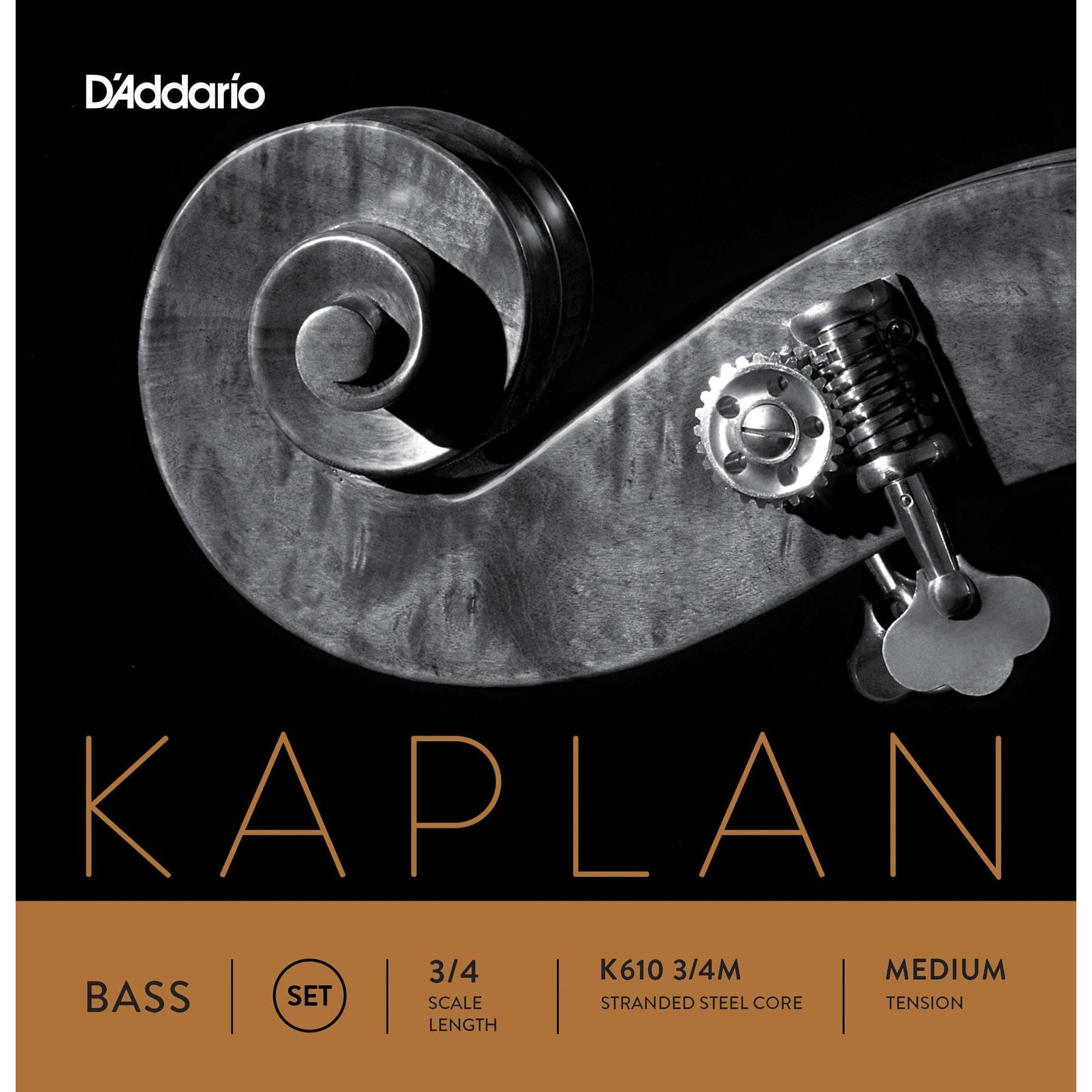 Kaplan Bass String Set Medium Gauge 3/4 Size