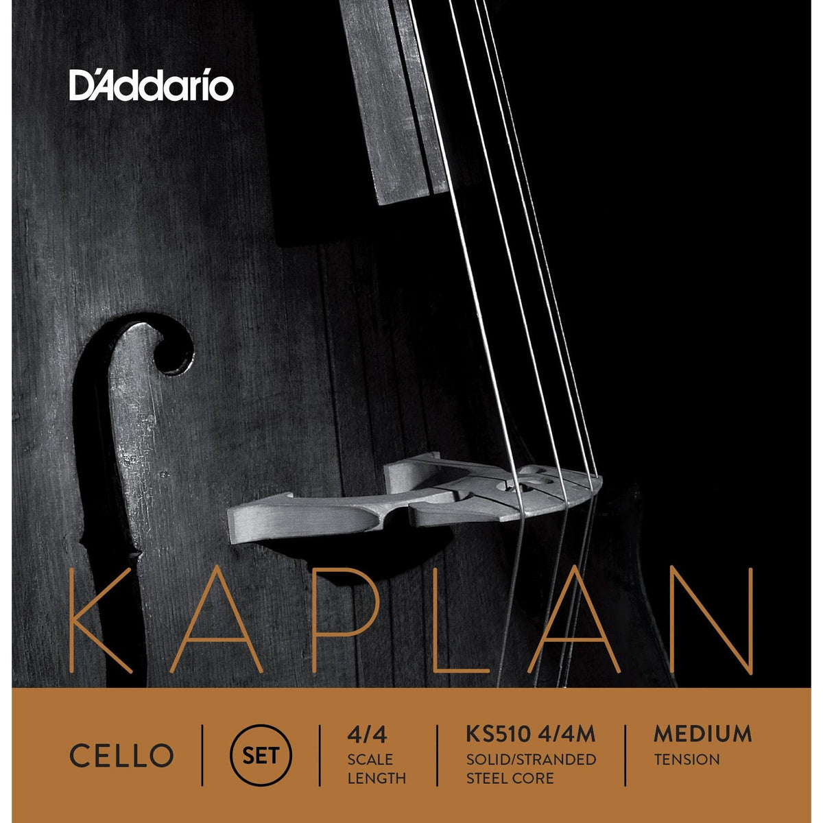 Kaplan Cello String Set 4/4 Size Medium