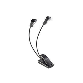 K&M Double 2-LED FlexLight for Music Stands - Black