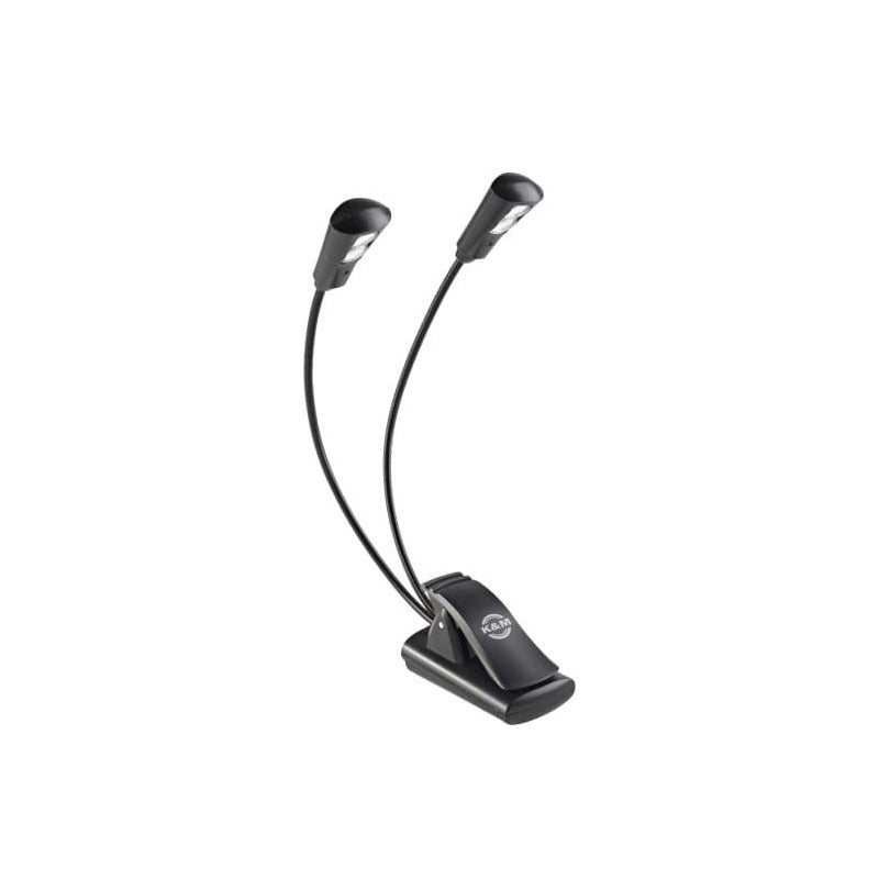 K&M Double 2-LED FlexLight for Music Stands - Black