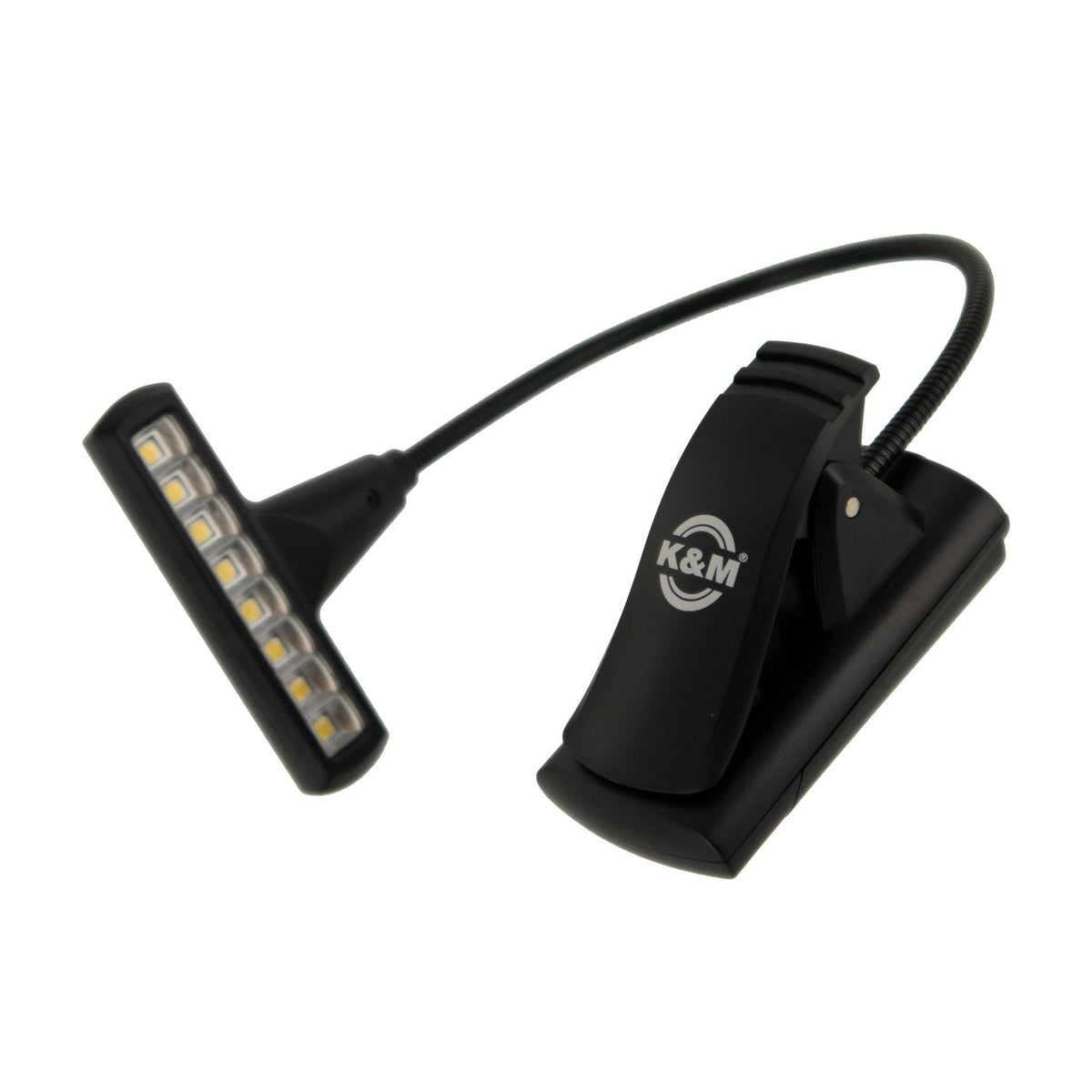 K&M T-Model 8-LED FlexLight with Carrying Pouch for Music Stands - Black