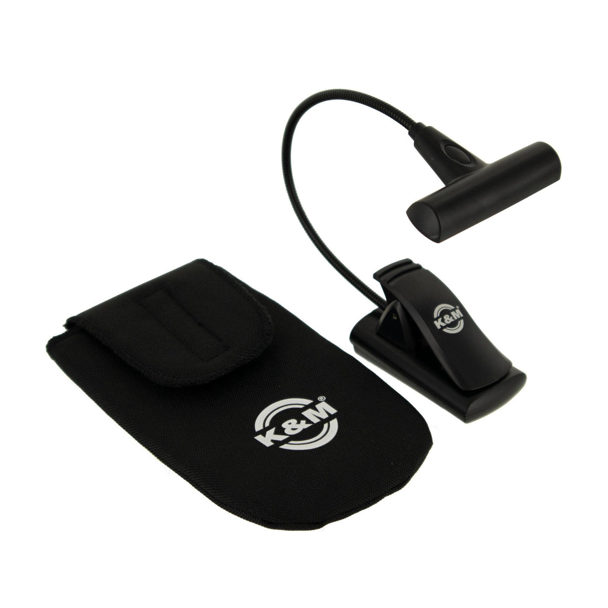 K&M T-Model 8-LED FlexLight with Carrying Pouch for Music Stands - Black