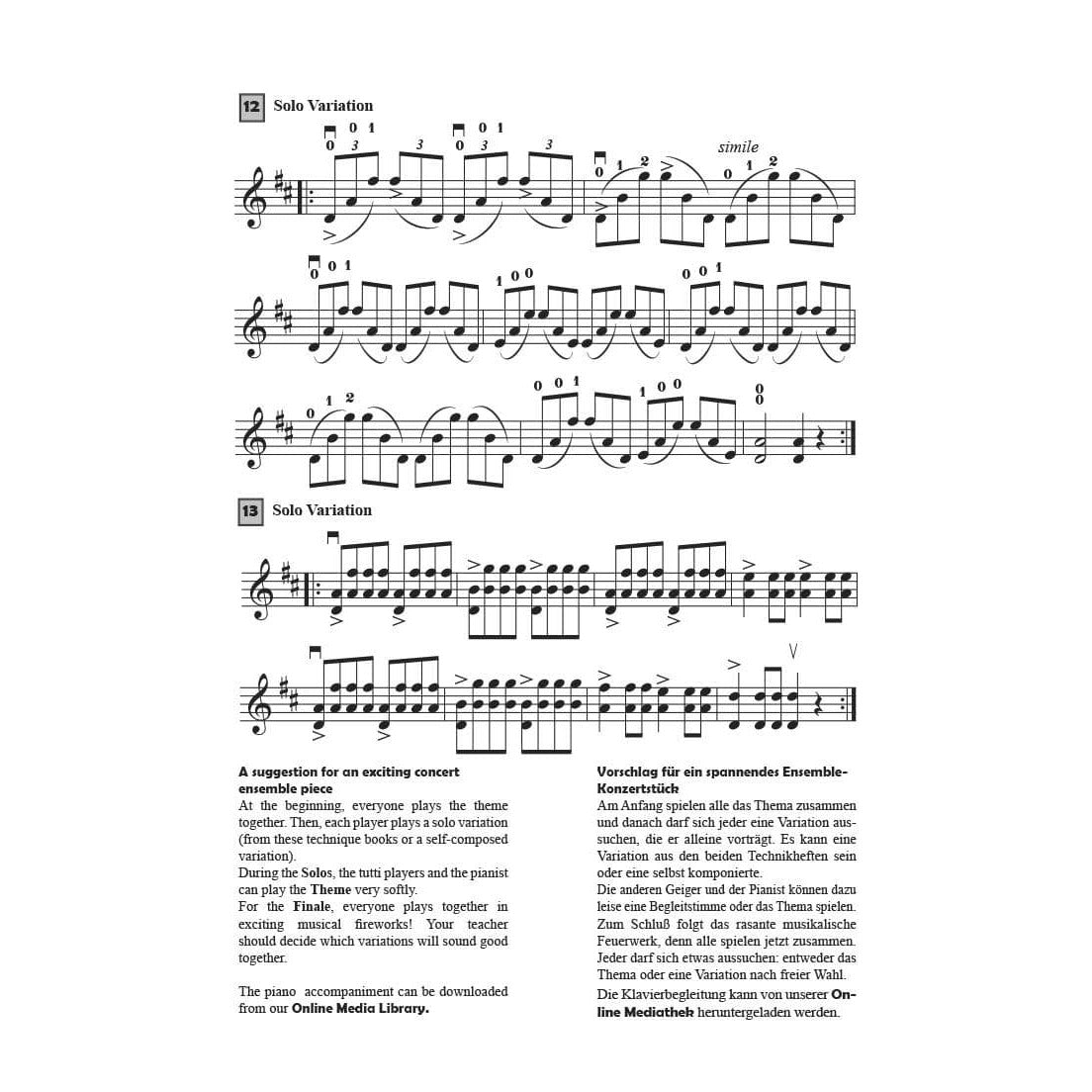 My Second Technique Book - Basic Exercises for Violin with Piano Arrangements - CD/Online Audio - by Kerstin Wartberg - Istex Music Publications
