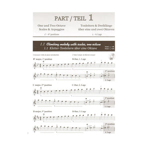 Enjoying Violin Technique - Basic Exercises with Piano Arrangements and CD/Online Audio - for Intermediate Violin - by Kerstin Wartberg - Istex Music Publications