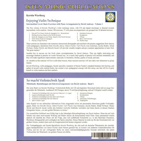 Enjoying Violin Technique - Basic Exercises with Piano Arrangements and CD/Online Audio - for Intermediate Violin - by Kerstin Wartberg - Istex Music Publications