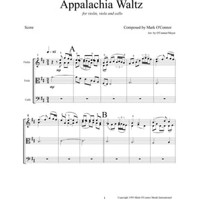 O'Connor, Mark - Appalachia Waltz for Violin, Viola, and Cello - Score - Digital Download