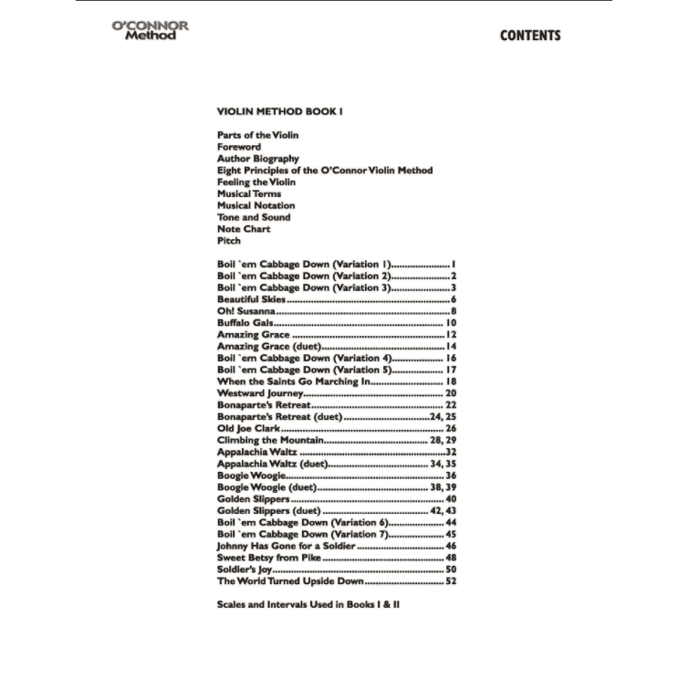 O'Connor Violin Method Book I - Digital Download