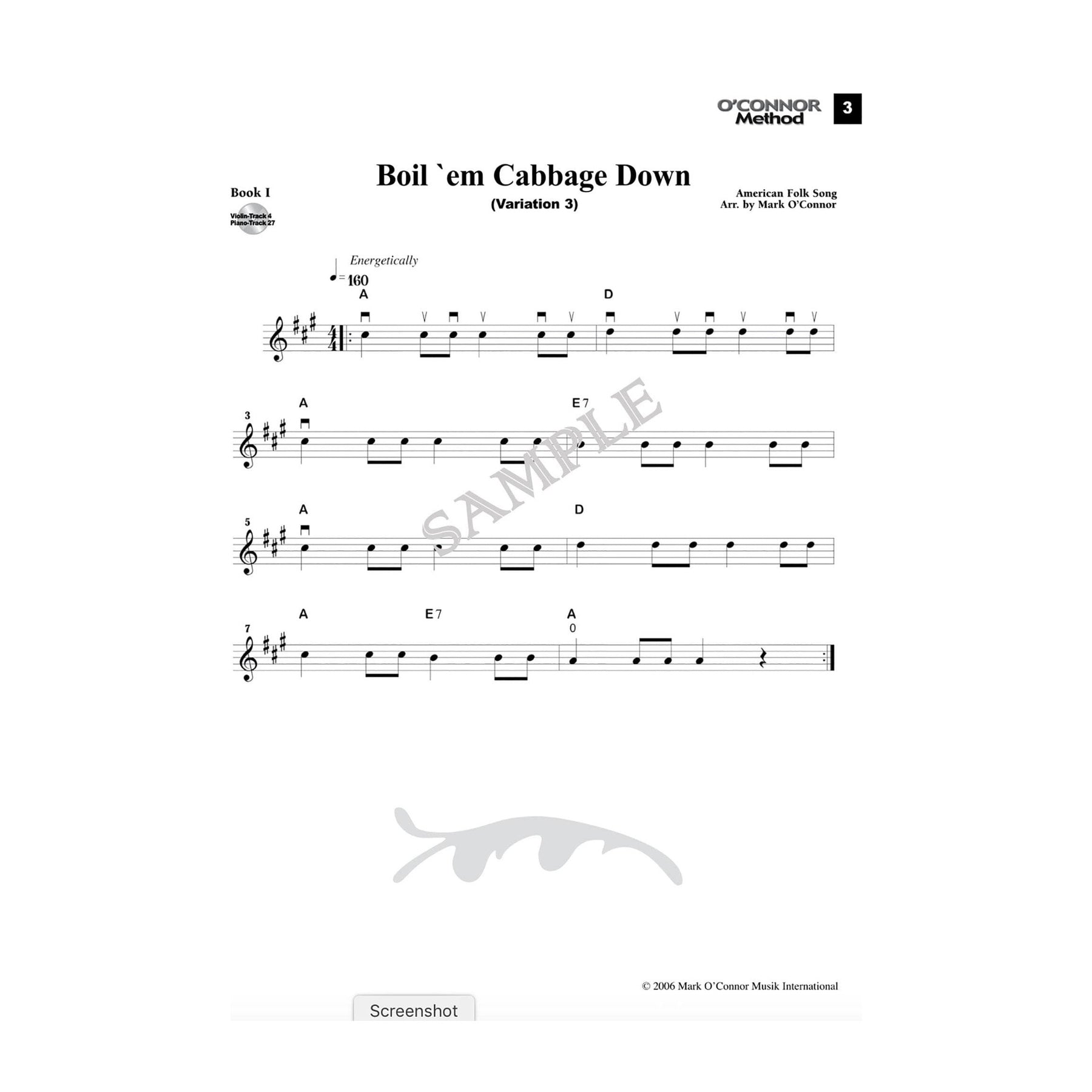 O'Connor Violin Method Book I - Digital Download
