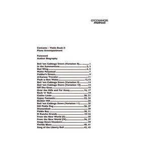 O'Connor Violin Method Book II - Piano Accompaniment - Digital Download