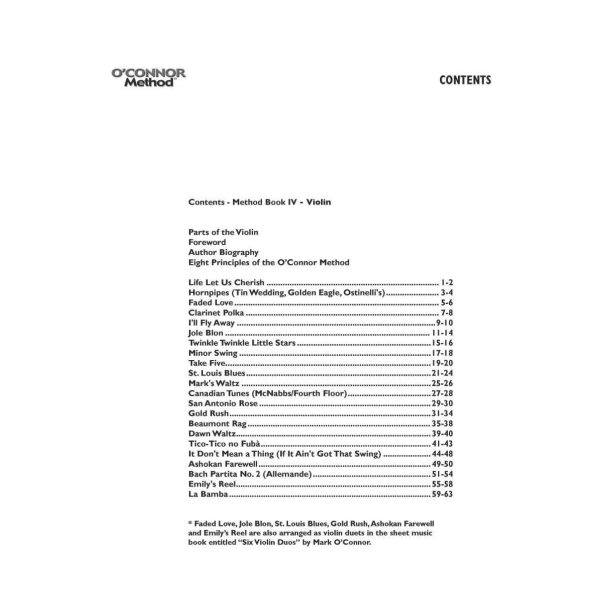 O'Connor Violin Method Book IV - Digital Download