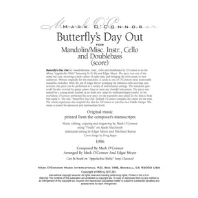 O'Connor, Mark - Butterfly's Day Out for Mandolin, Cello, and Bass - Score - Digital Download