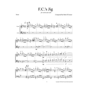 O'Connor, Mark - F.C.'s Jig for Violin and Cello - Score - Digital Download