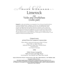 O'Connor, Mark - Limerock for Violin and Bass - Violin - Digital Download