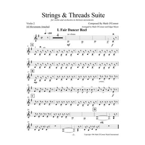 O'Connor, Mark - Strings & Threads Suite for Violin and String Orchestra - String Parts - Digital Download