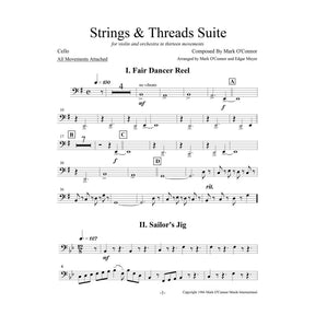 O'Connor, Mark - Strings & Threads Suite for Violin and String Orchestra - String Parts - Digital Download