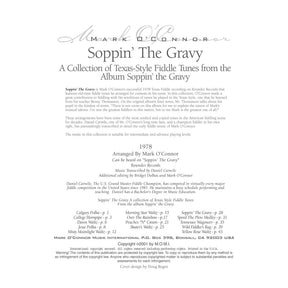 O'Connor, Mark - Soppin' The Gravy (Fourteen Texas-Style Fiddle Tunes) - Violin Lead Sheets - Digital Download