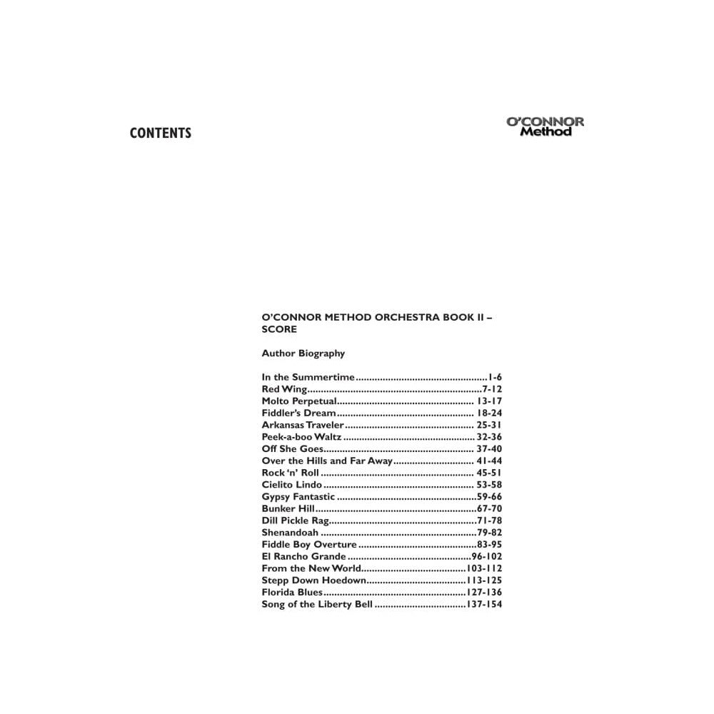 O'Connor Method for Orchestra - Book II - Score