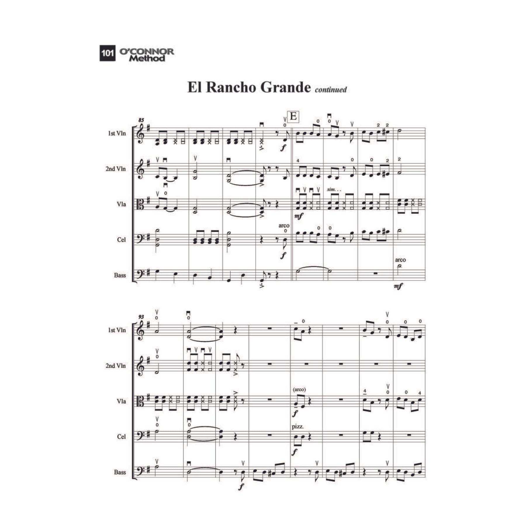 O'Connor Method for Orchestra - Book II - Score - Digital Download