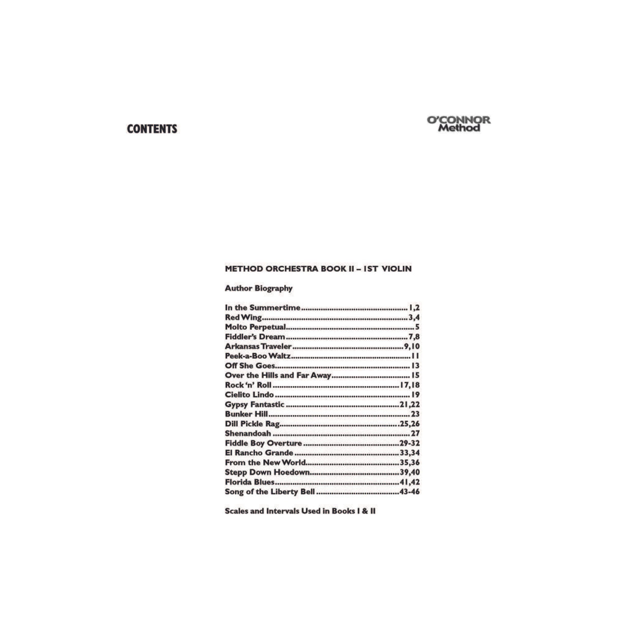 O'Connor Method for Orchestra - Book II - Violin 1 Part - Digital Download