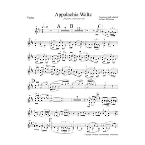 O'Connor, Mark - Appalachia Waltz for Piano, Violin, and Cello - Violin - Digital Download