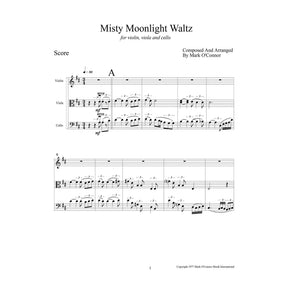 O'Connor, Mark - Misty Moonlight Waltz for Violin, Viola, and Cello - Score - Digital Download