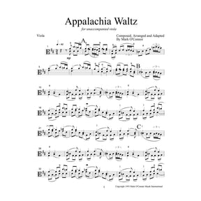 O'Connor, Mark - Appalachia Waltz Unaccompanied Score - Viola - Digital Download